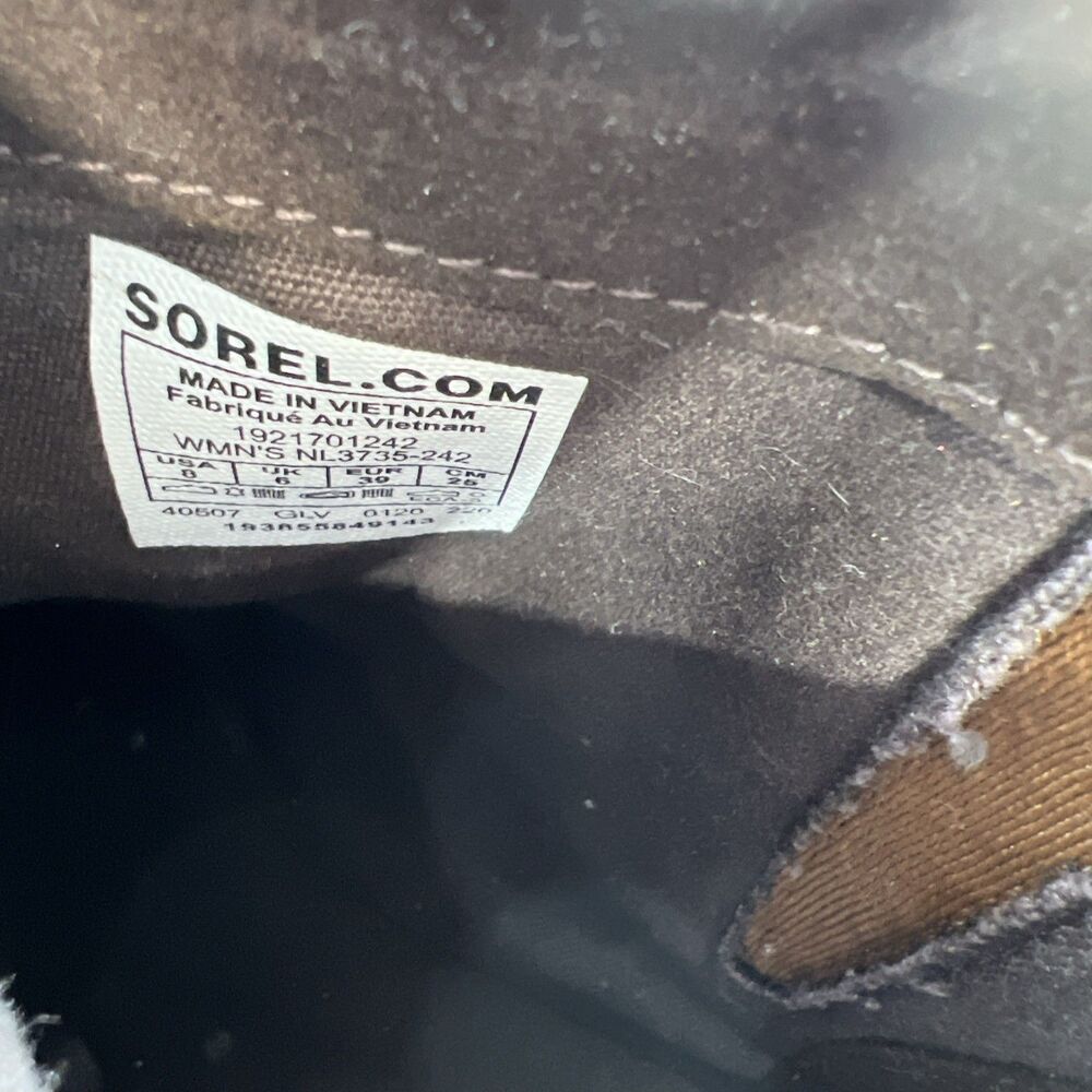 Sorel Harlow Womens Size 8 Brown Zip Waterproof Leather Boots NL3735-242 - Picture 9 of 9